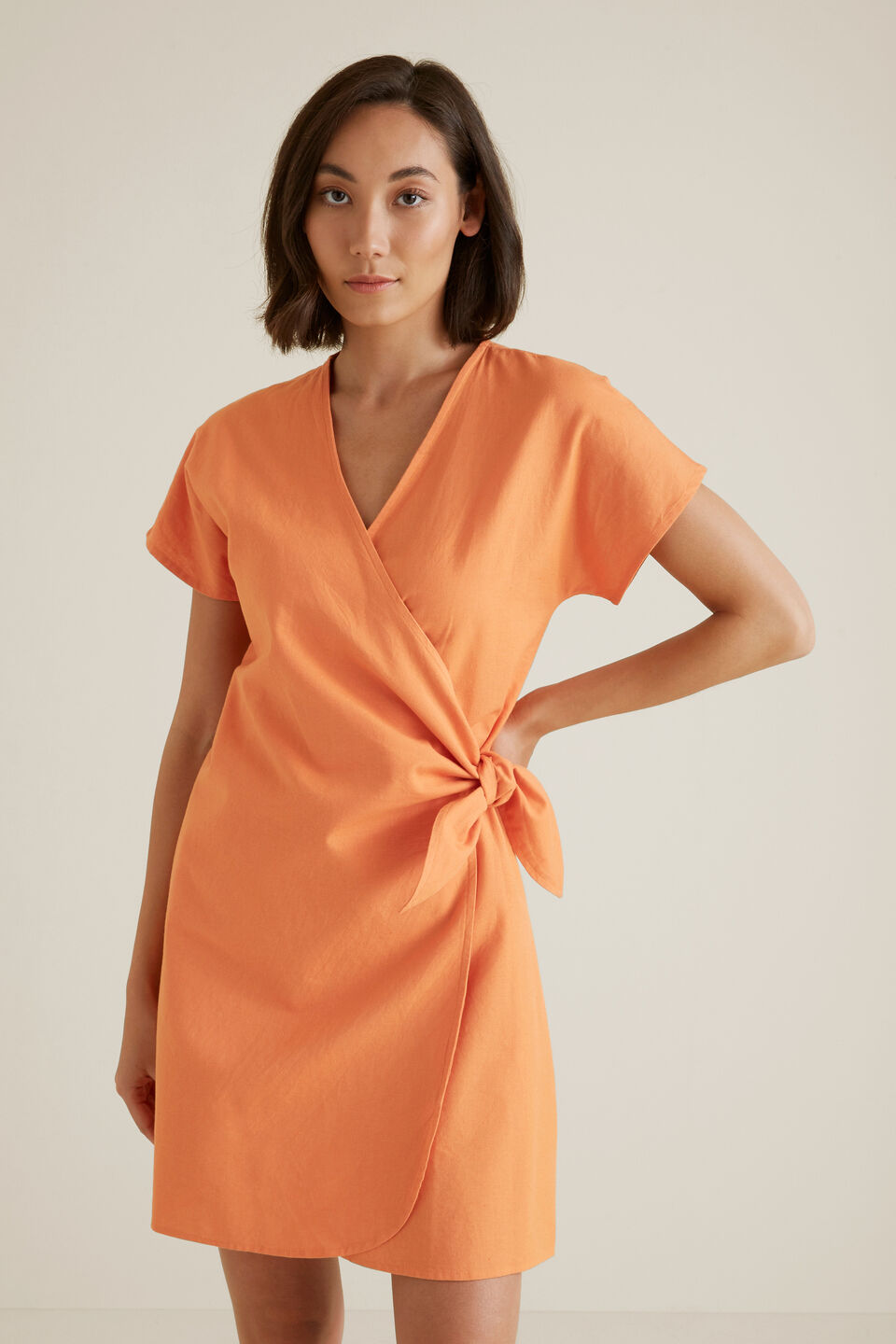 Wrap Around Mini Dress  