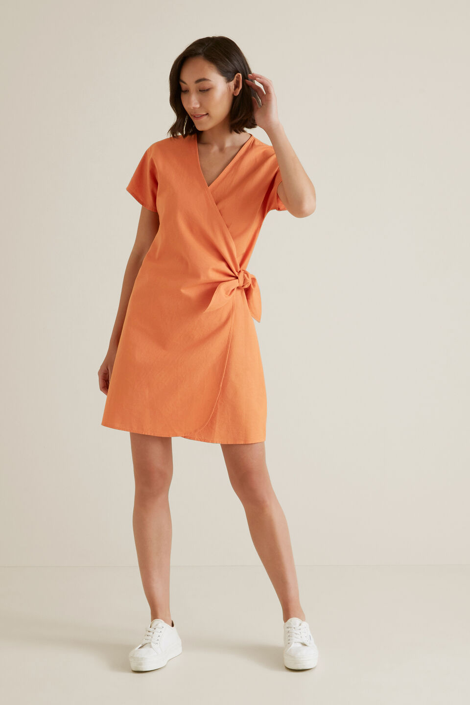 Wrap Around Mini Dress  