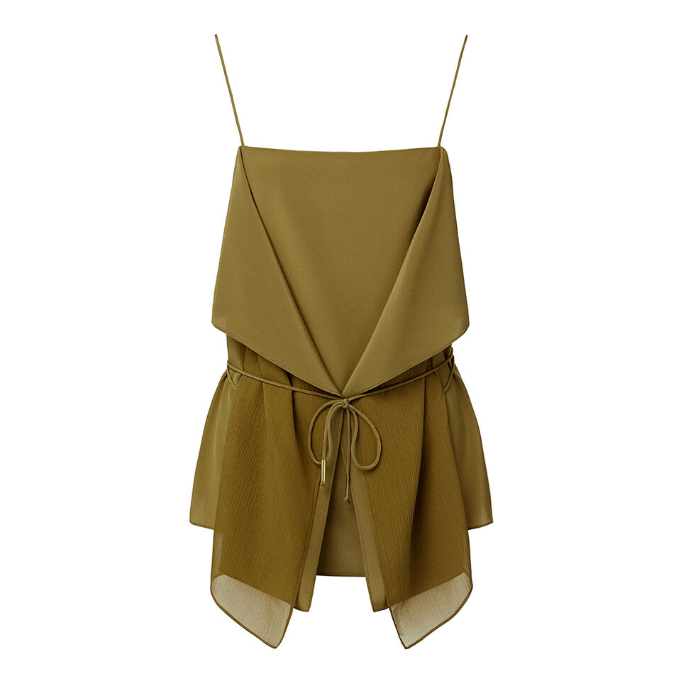 Collection Silk Tie Top  