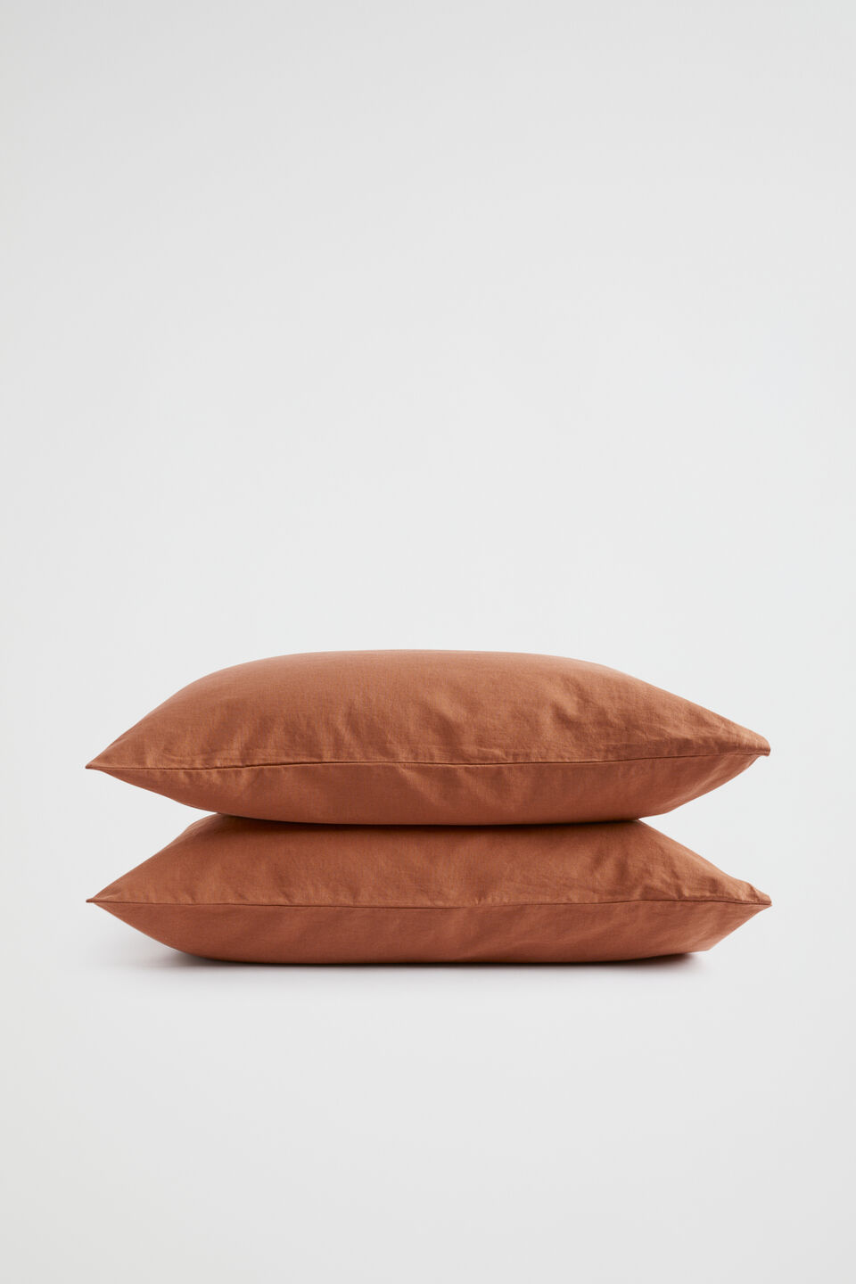 Alba Standard Pillowcase  Burnt Brick