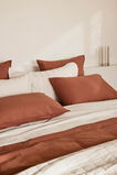 Alba Standard Pillowcase  Burnt Brick  hi-res