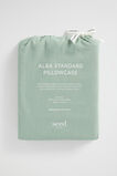 Alba Standard Pillowcase  Sage Green  hi-res