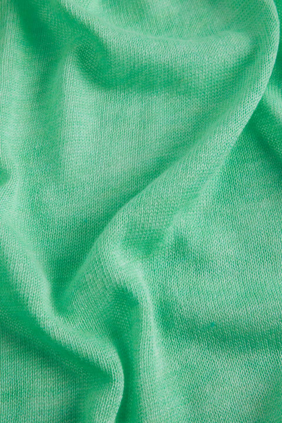 Fine Knit Poncho  Key Lime