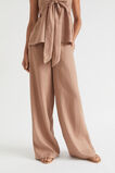 Core Linen Waisted Pant  Rose Taupe  hi-res