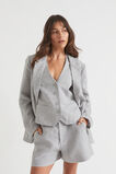 Linen Blazer  Grey Sky Cross Dye  hi-res