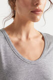 Linen Blend Stripe Tee  Deep Navy Stripe  hi-res