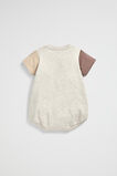 Spliced Tee Romper  Oat Marle  hi-res