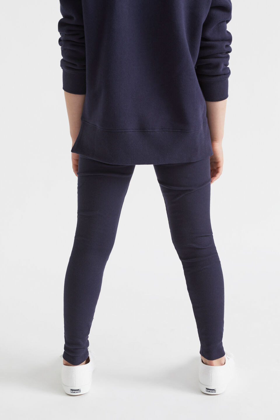 Core Rib Legging  Midnight Blue