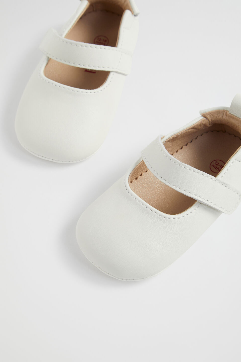 Leather Mary Jane  Cream