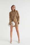 Mock Neck Rib Top  Deep Brass  hi-res
