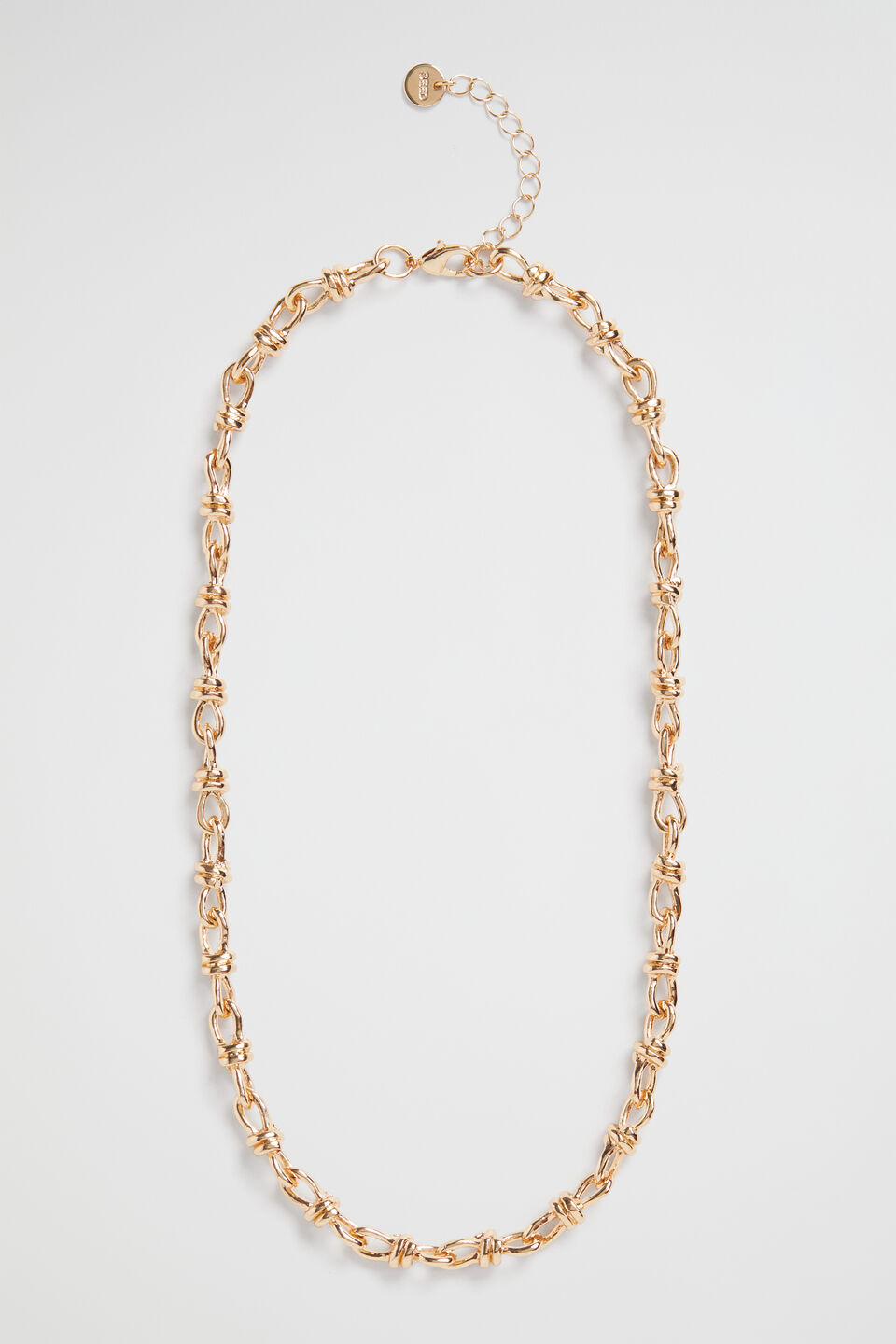 Knot Chain Necklace  Gold