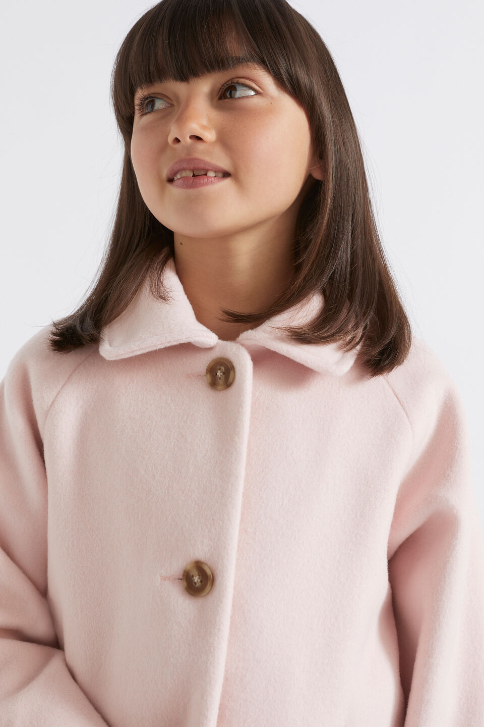 Girl's Wool Coat  Dusty Rose