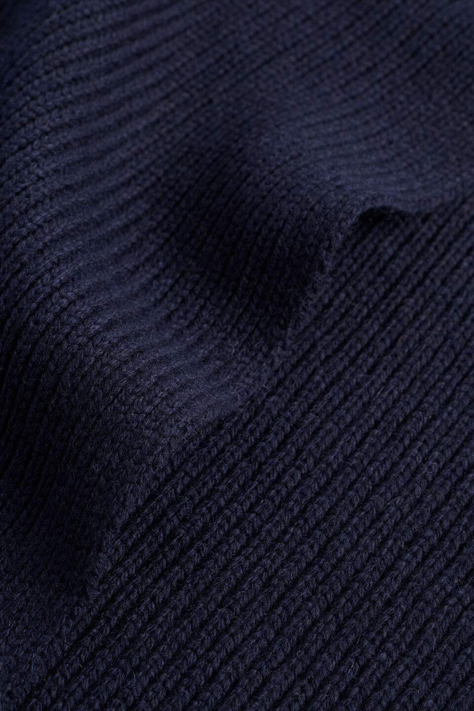 Rib Knit Scarf  Midnight Sky