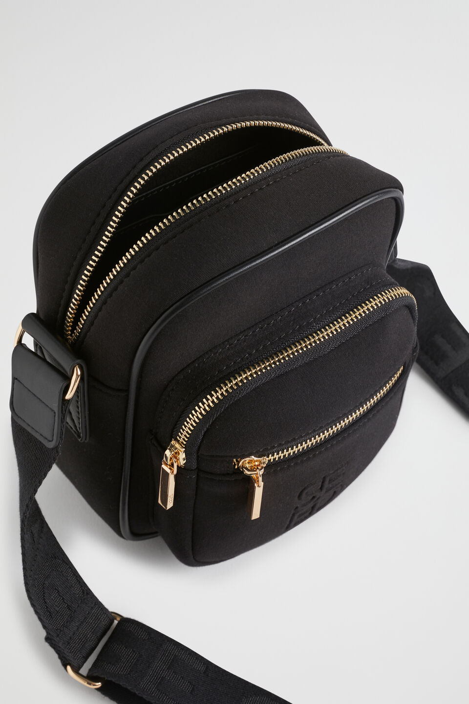 Logo Jersey Camera Bag  Black