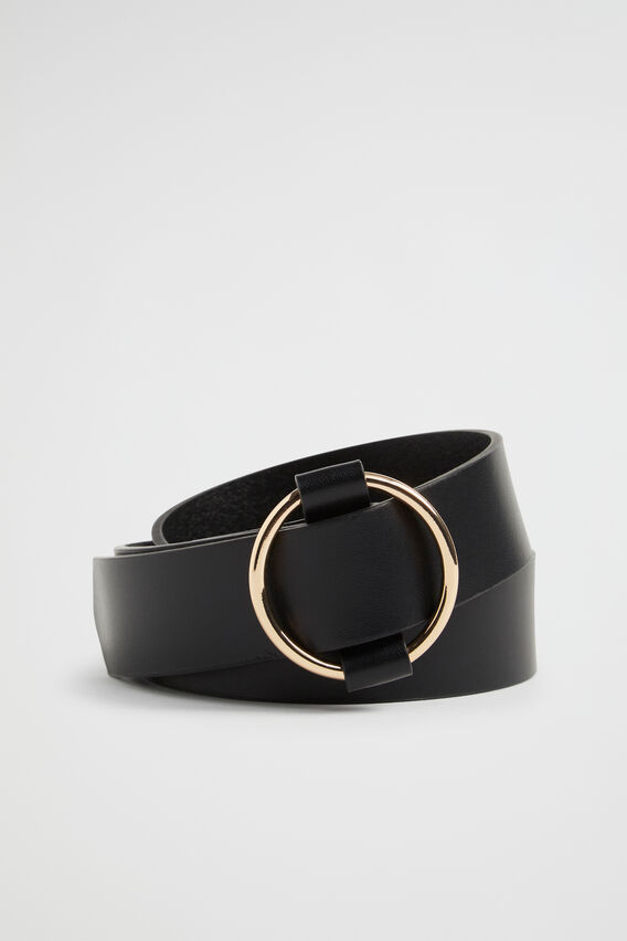 Adele Leather Hip Belt  Black  hi-res