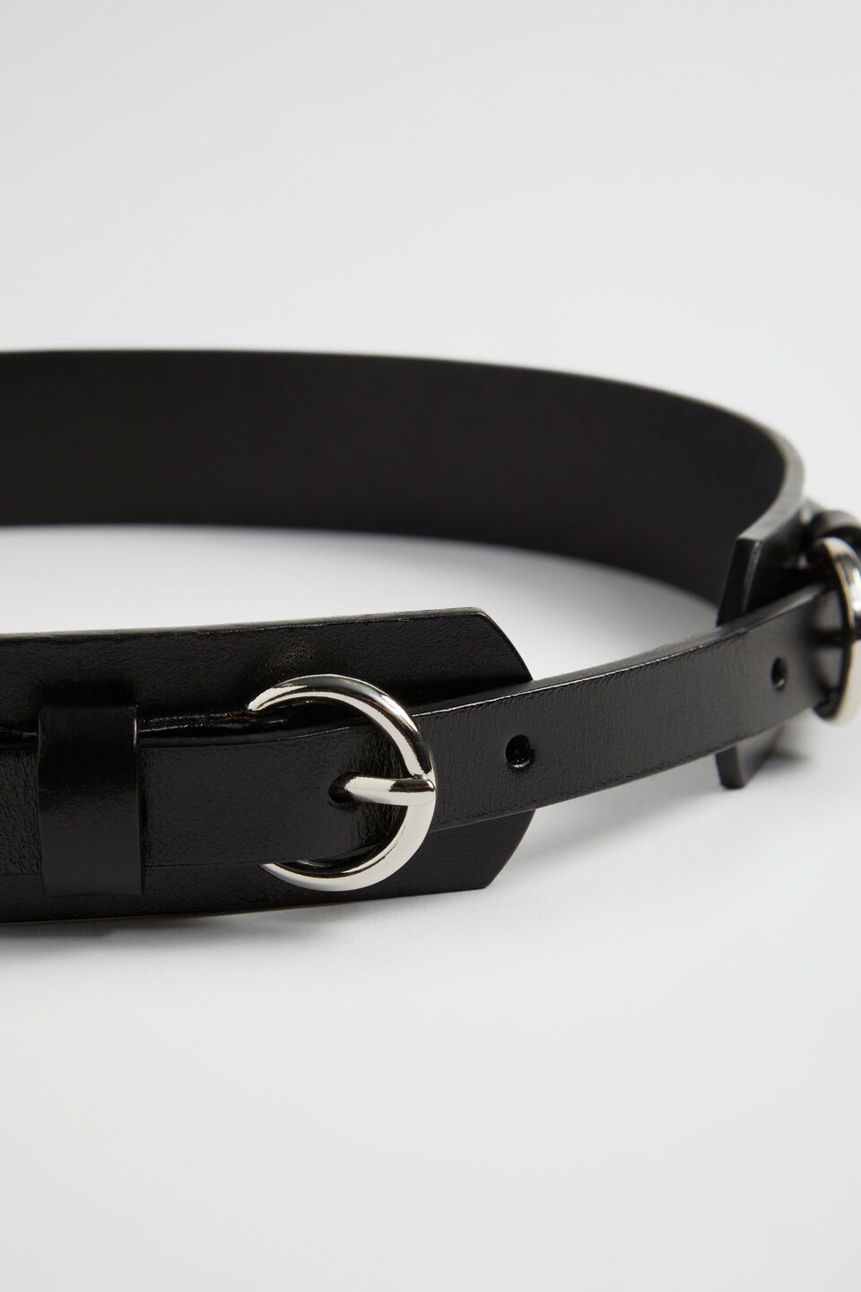 Ivy Buckle Waist Belt  Black