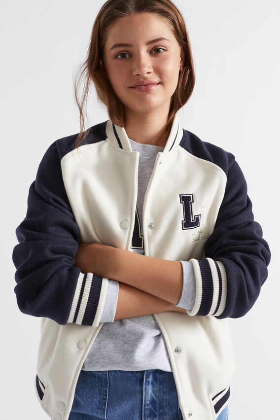 Varsity Bomber  Vintage Cream  hi-res