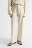 Wool Blend Belt Pant  Vanilla Cream  hi-res