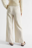 Wool Blend Belt Pant  Vanilla Cream  hi-res