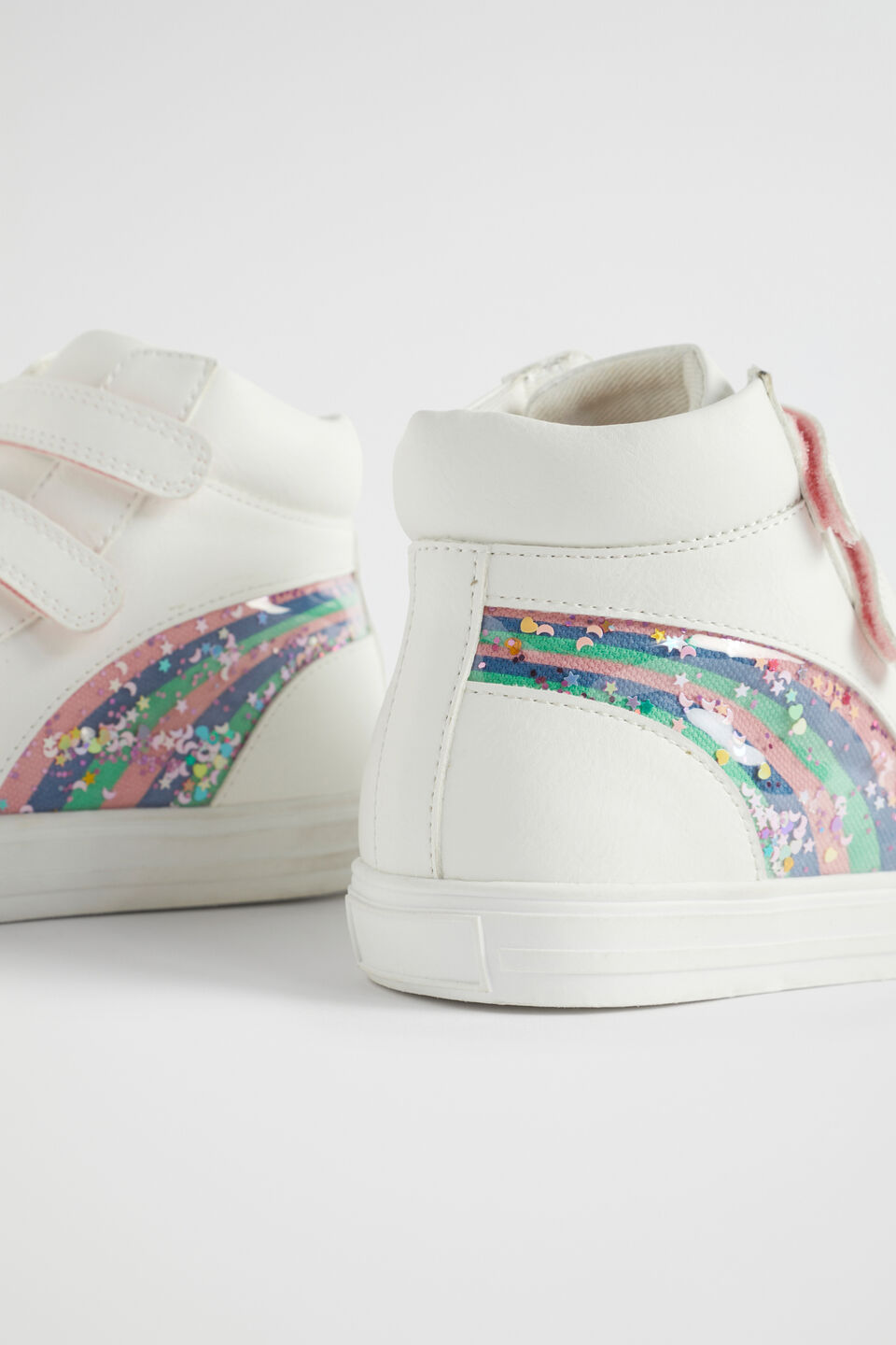 Rainbow High Top  White