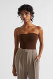 Cosy Knit Bustier  Hot Chocolate Marle  hi-res