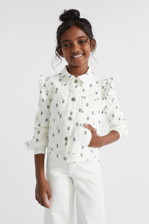 Floral Denim Jacket  Canvas Wash  hi-res