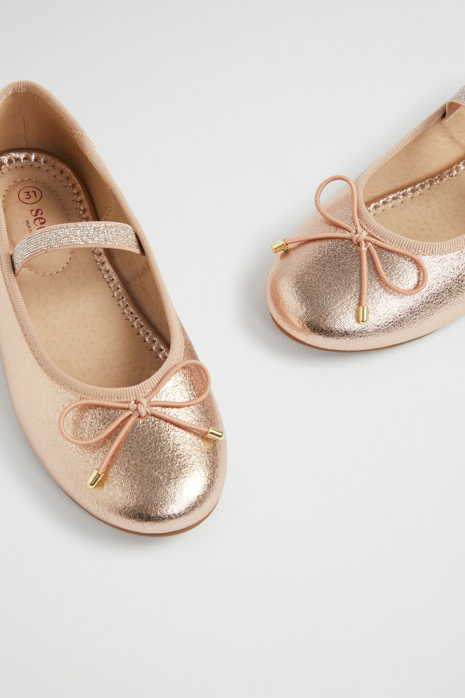 Metallic Party Ballet  Rose Gold