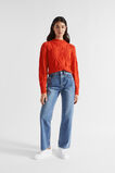 Cotton Blend Cable Knit  Chilli  hi-res