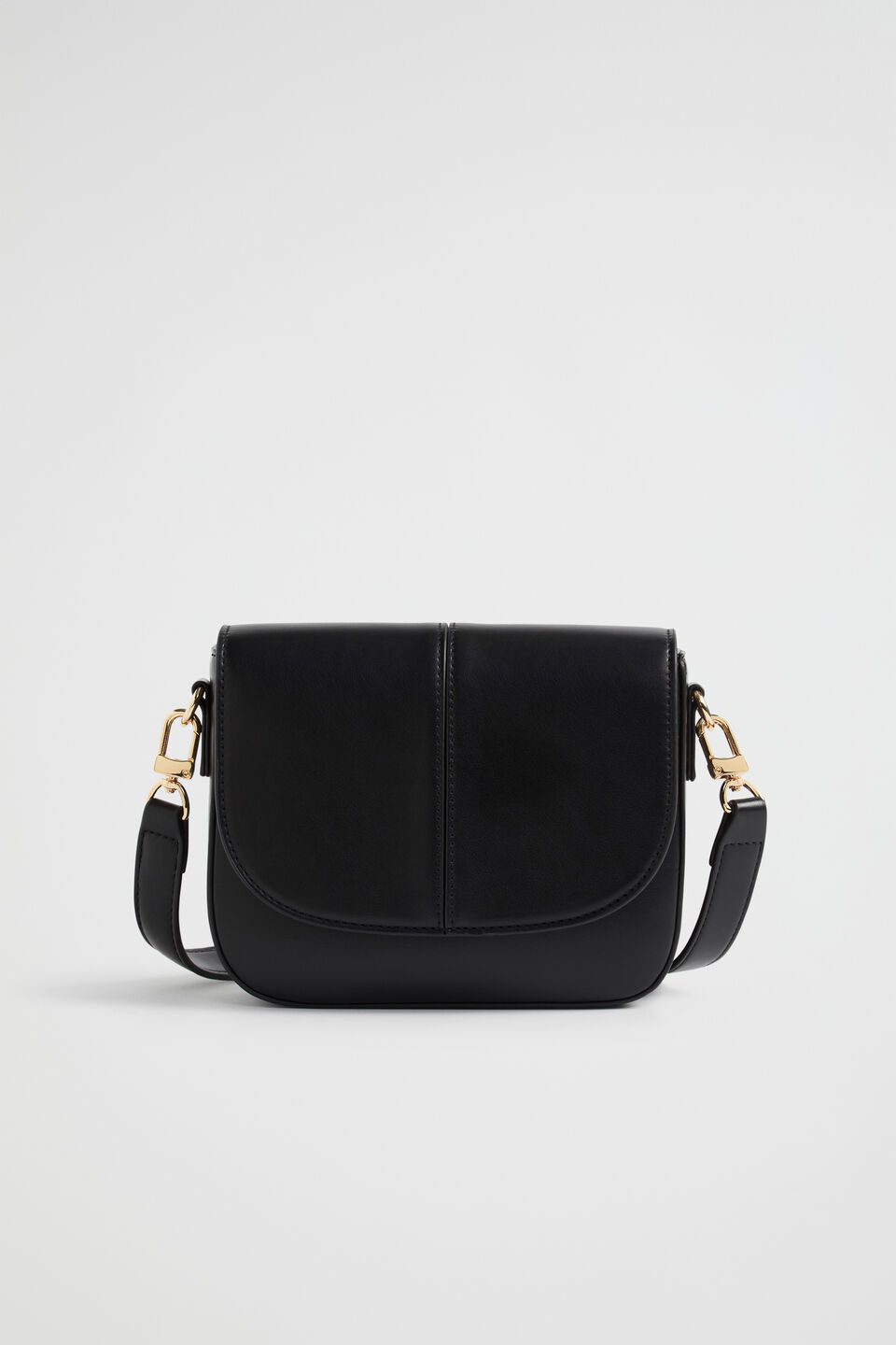 Logo Saddle Bag  Black