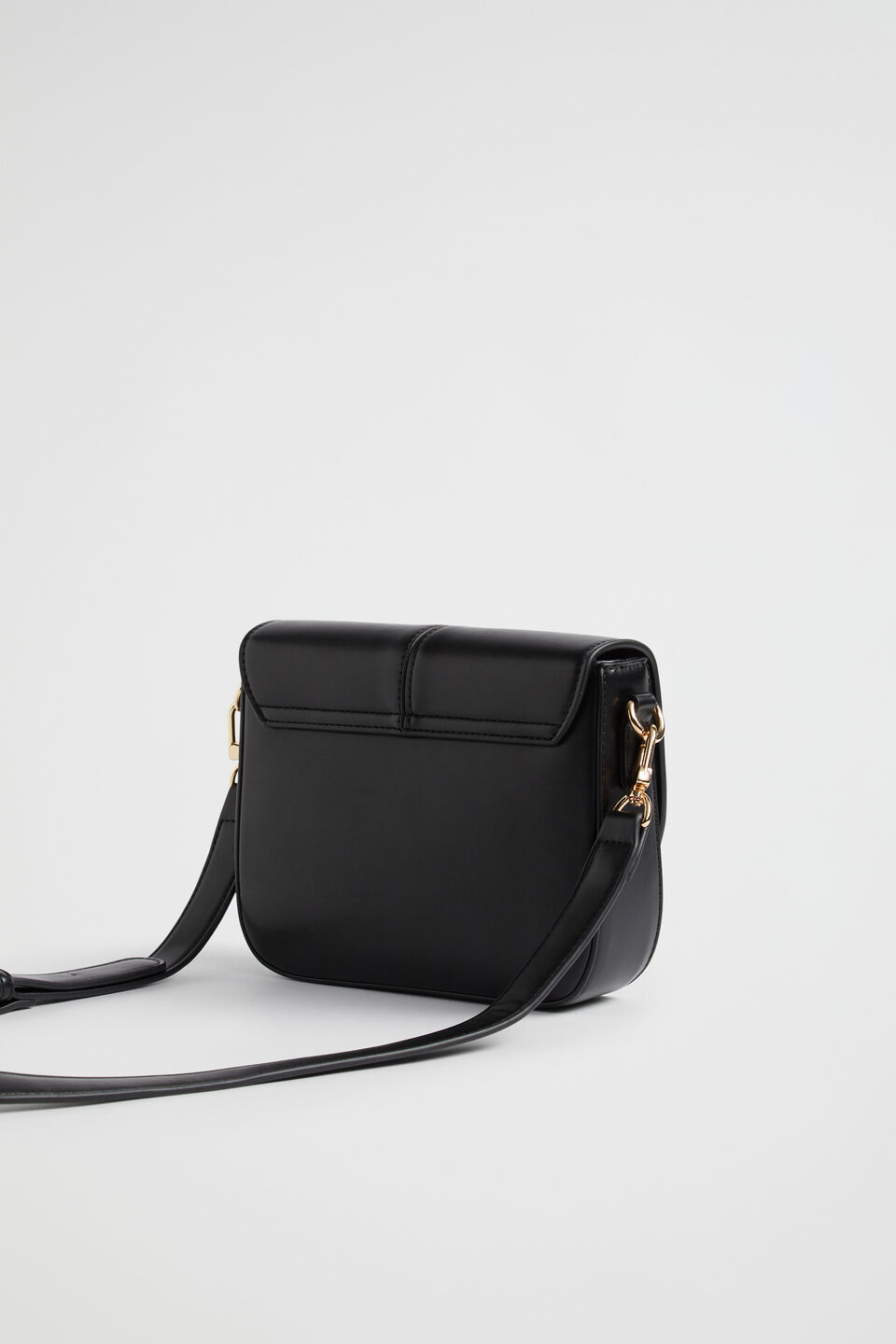 Logo Saddle Bag  Black