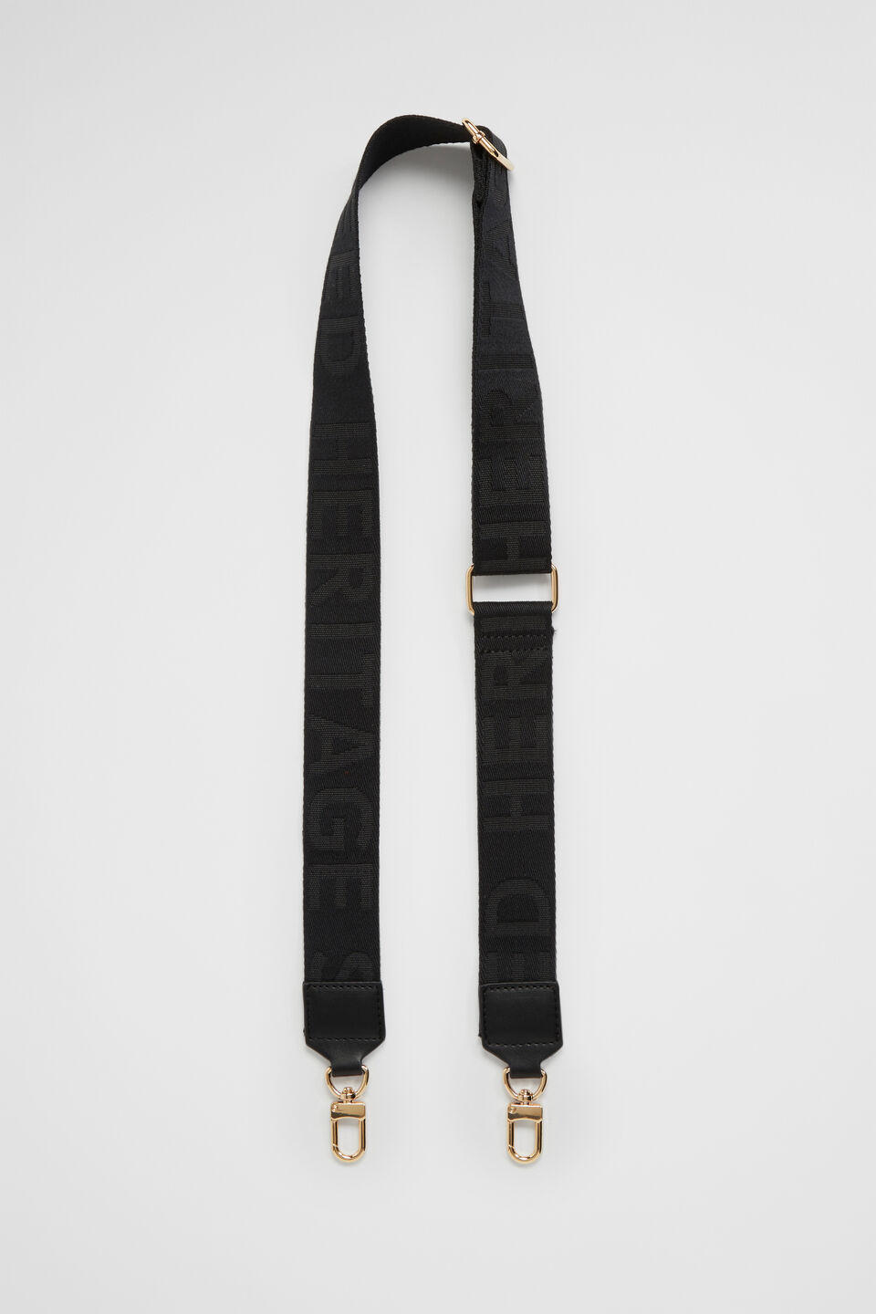 Logo Saddle Bag  Black