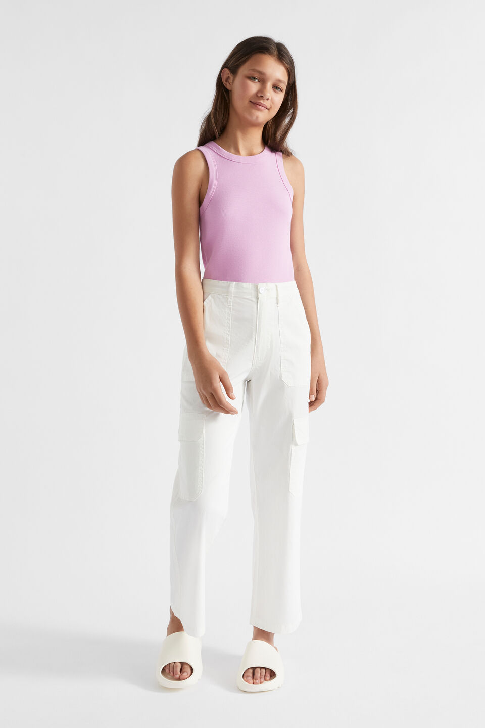 Core Rib Tank  Soft Orchid