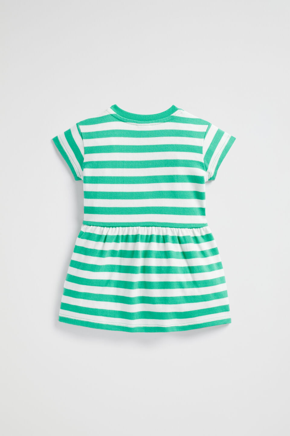 Core Logo Dress  Jade Green Stripe