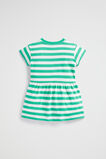 Core Logo Dress  Jade Green Stripe  hi-res