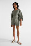 Core Linen Waisted Short  Smokey Olive  hi-res