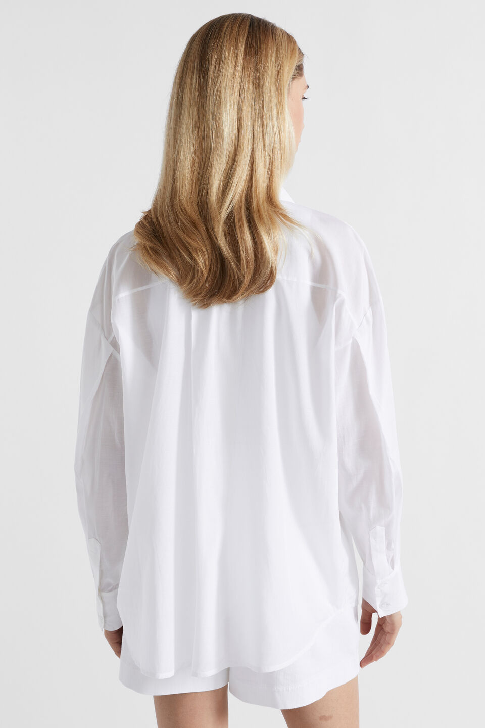 Voile Relaxed Shirt  Whisper White