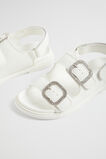 Jewel Moulded Sandal  White  hi-res