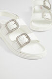 Jewel Moulded Sandal  White  hi-res