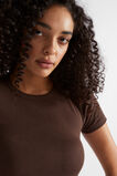 Core Rib Tee  Deep Raisin  hi-res