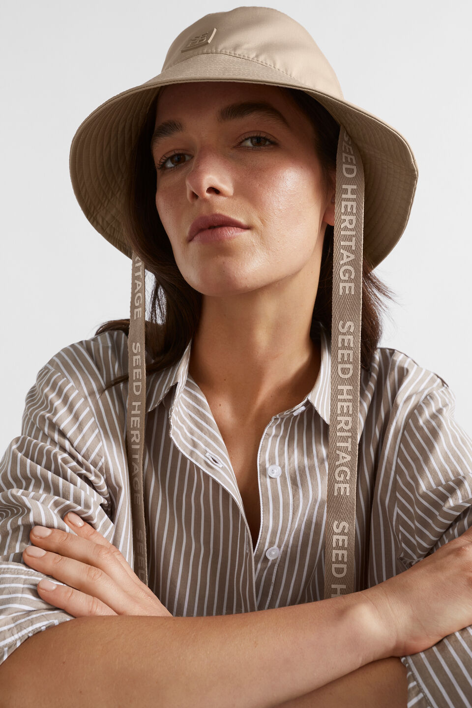 Monochrome Logo Bucket Hat  Cookie