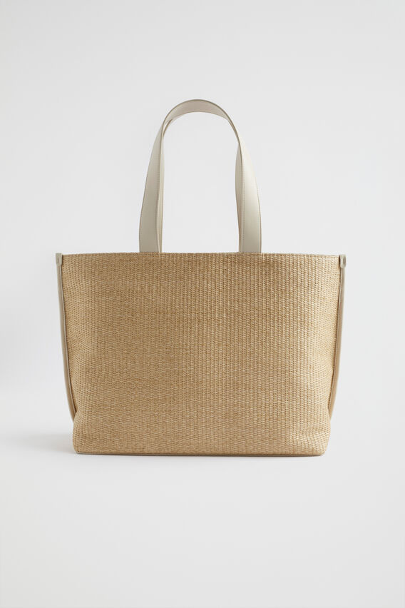 Raffia Tote  Stone Natural  hi-res