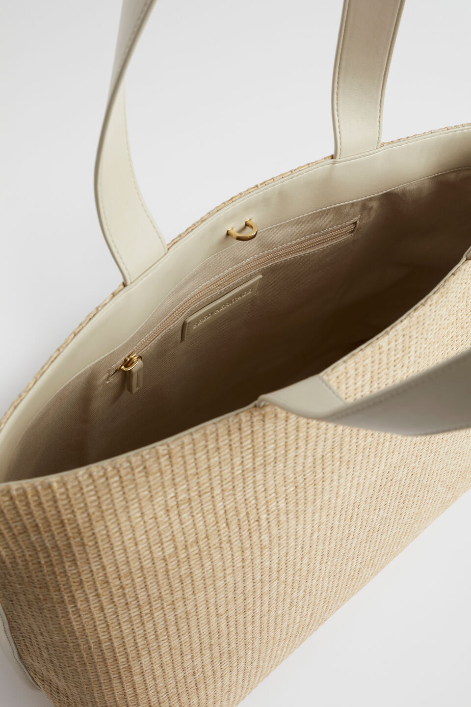 Raffia Tote  Stone Natural
