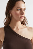 One Shoulder Tank  Deep Raisin  hi-res