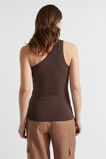 One Shoulder Tank  Deep Raisin  hi-res