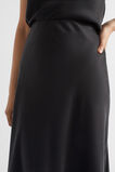 Silk Skirt  Black  hi-res
