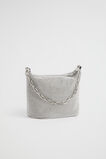 Embellished Shoulder Bag  Silver  hi-res