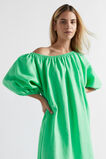 Linen Gathered Maxi Dress  Key Lime  hi-res