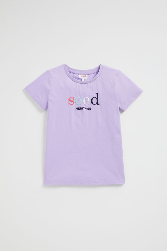 Core Logo Tee  Lavender Multi  hi-res