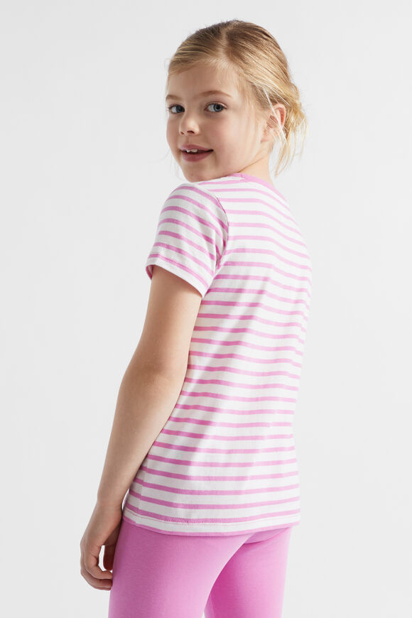 Core Logo Tee  Lily Stripe  hi-res