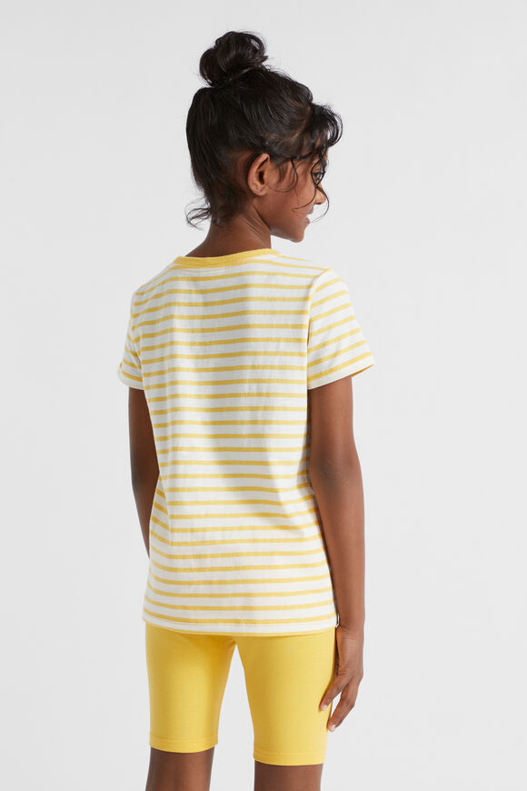 Core Logo Tee  Sunshine Stripe  hi-res